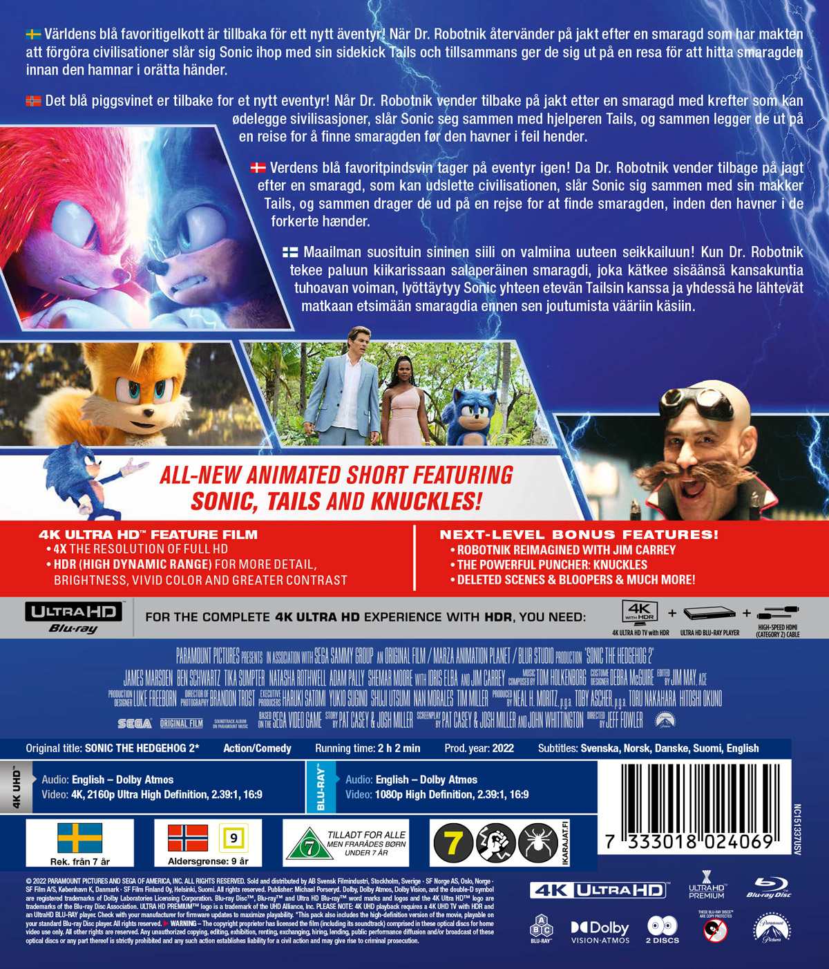 Sonic the Hedgehog 2 (4K Ultra HD + Blu-ray) - 2