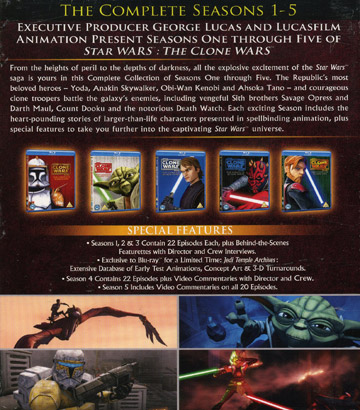 Star Wars: Clone Wars - Säsong 1-5 Box (Blu-ray) - 2