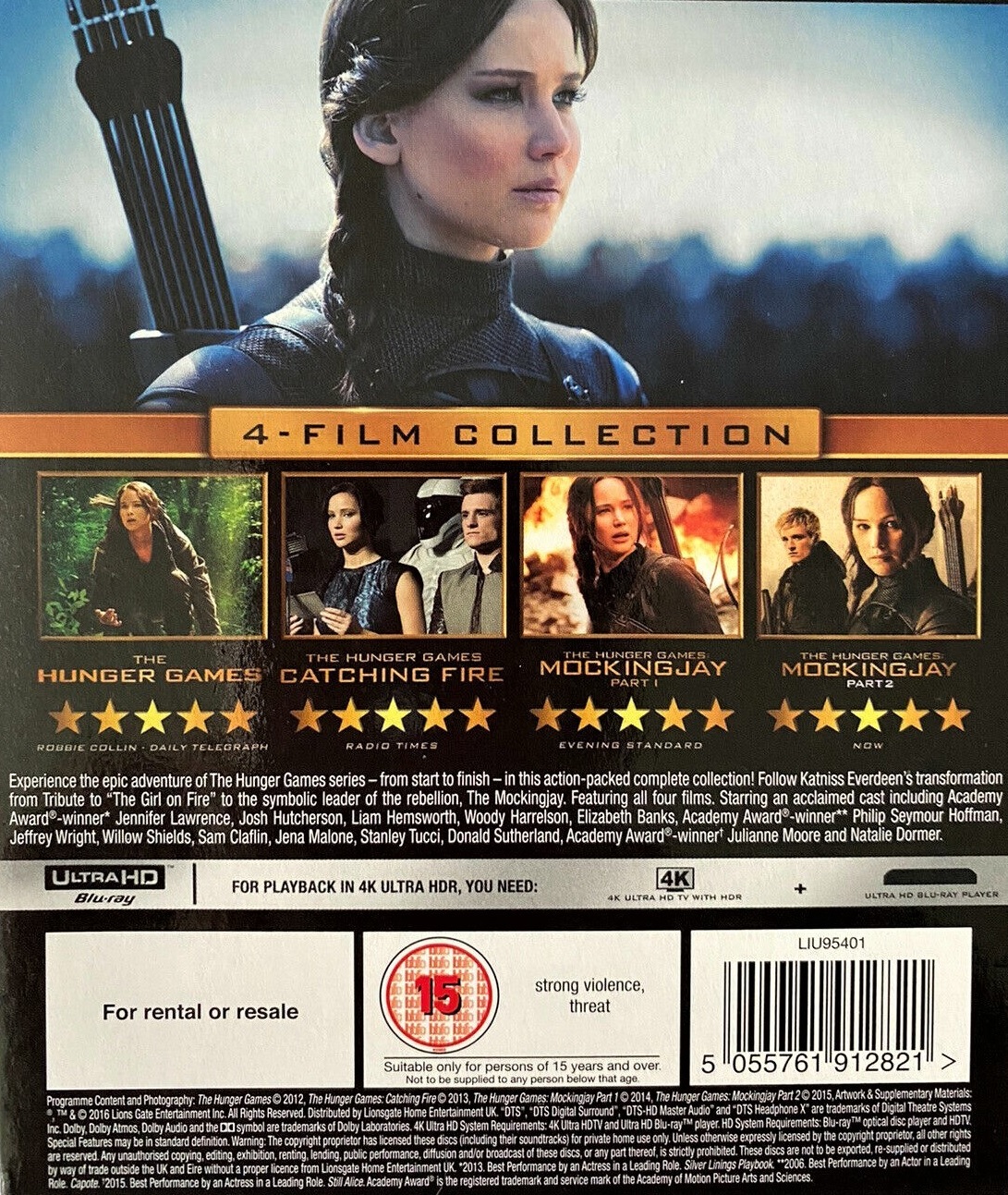Hunger Games - Complete Box (ej svensk text) (4K Ultra HD + Blu-ray) - 2