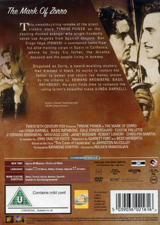 Mark of Zorro (ej svensk text) - 2