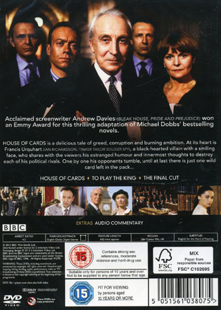House of Cards Trilogy (BBC) (1990) (Miniserie) (ej svensk text) - 2