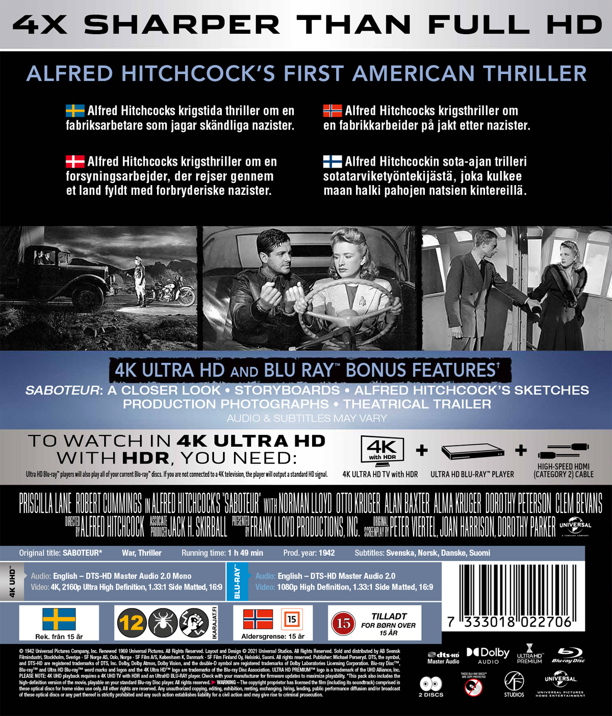 Saboteur (4K Ultra HD + Blu-ray) - 2