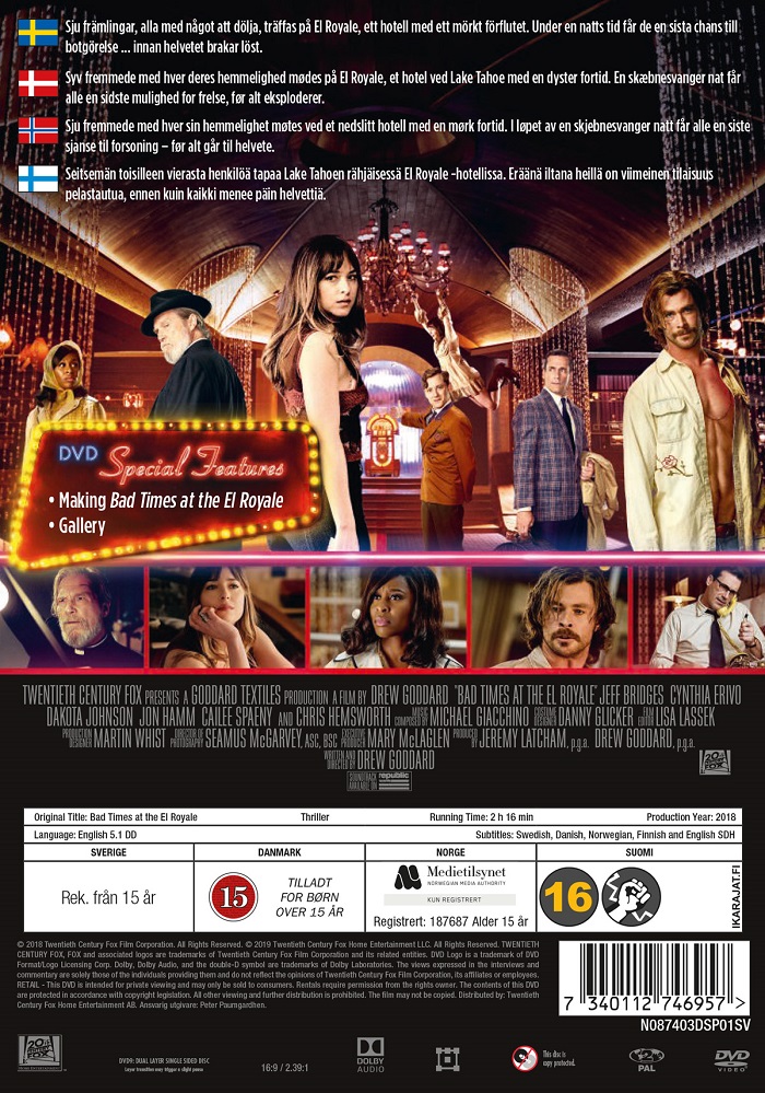 Bad Times At the El Royale - 2