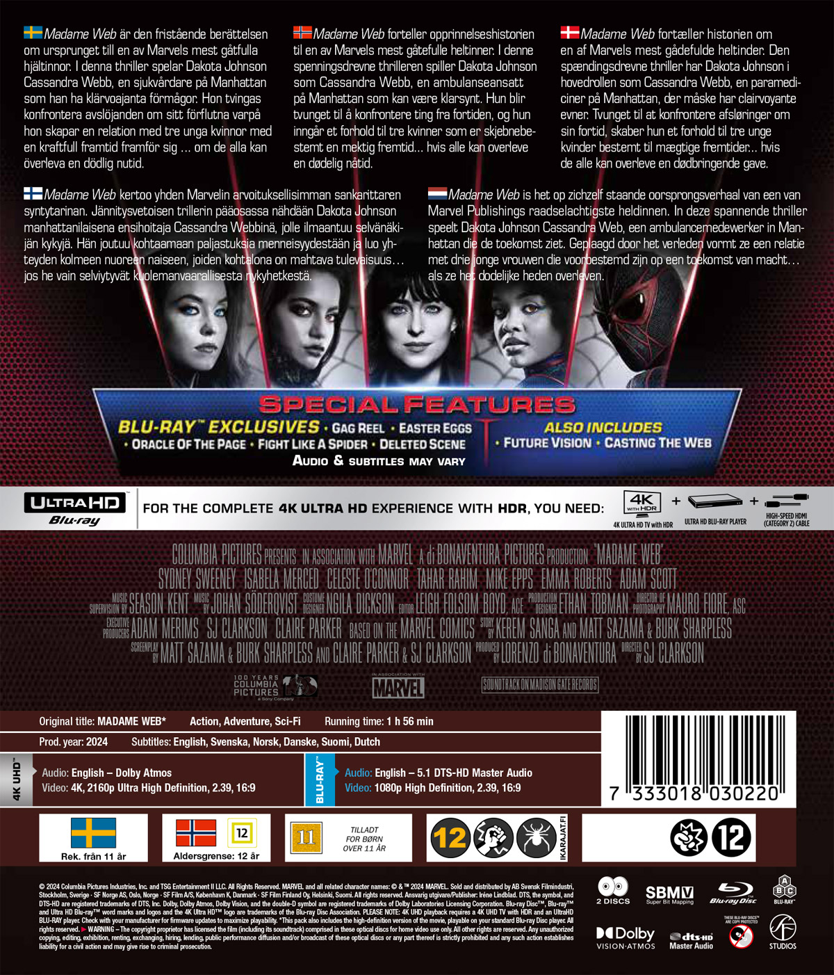 Madame Web (4K Ultra HD + Blu-ray) - 2