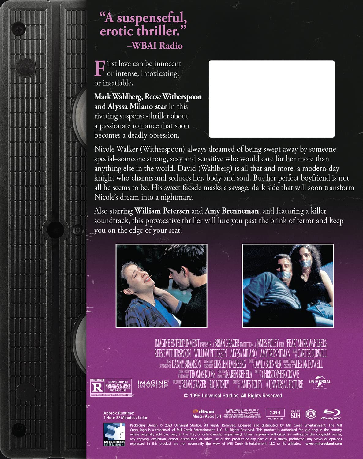 Fear (Retro VHS Packaging) (ej svensk text) (Blu-ray) - 2