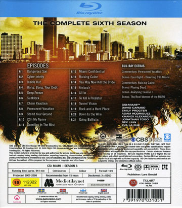 CSI Miami - Säsong 6 (Blu-ray) - 2