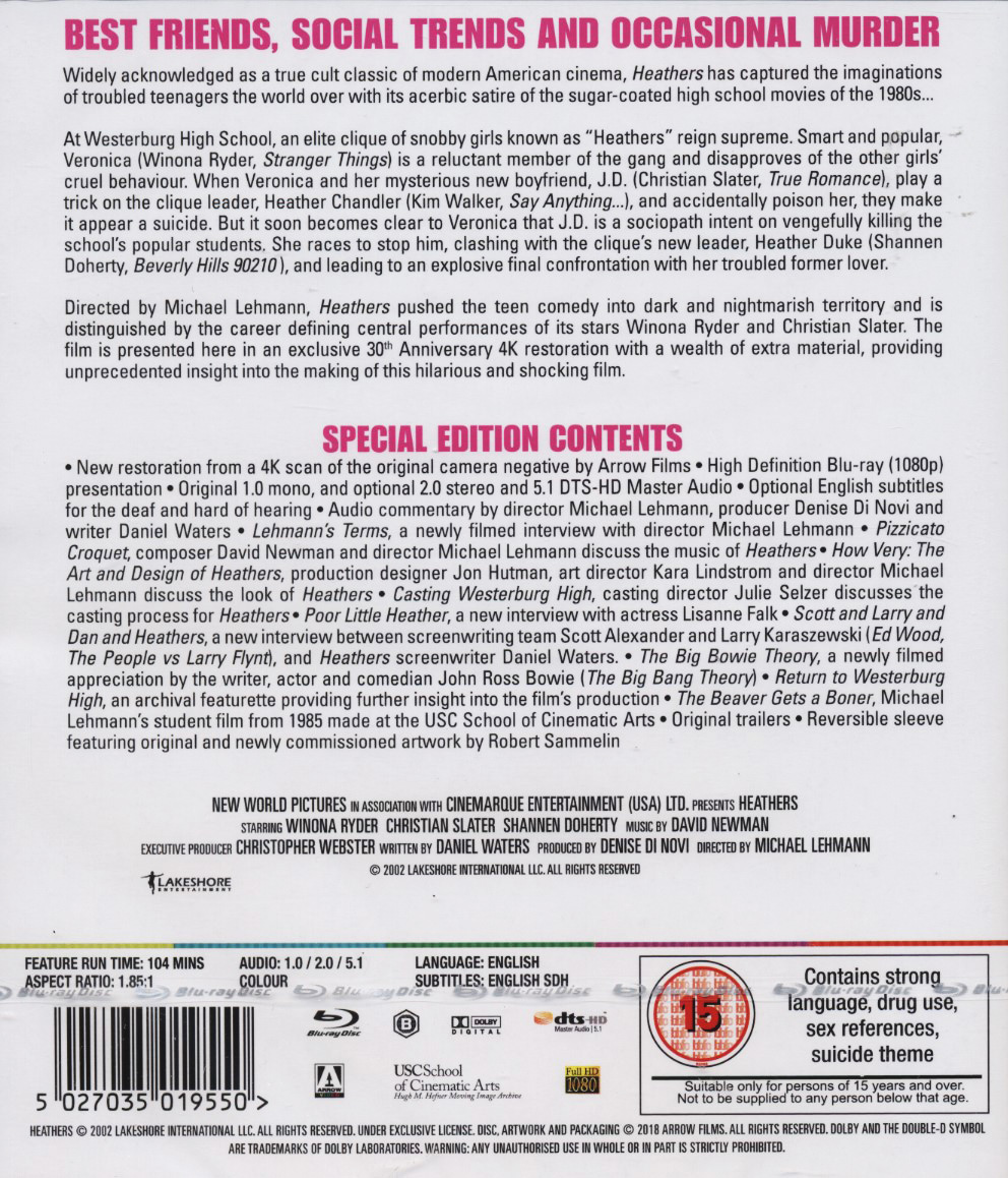 Heathers (ej svensk text) (Blu-ray) - 2