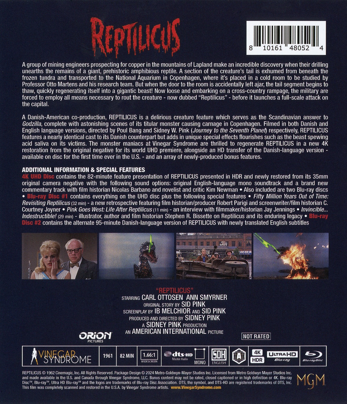 Reptilicus (ej svensk text) (4K Ultra HD + Blu-ray) - 2