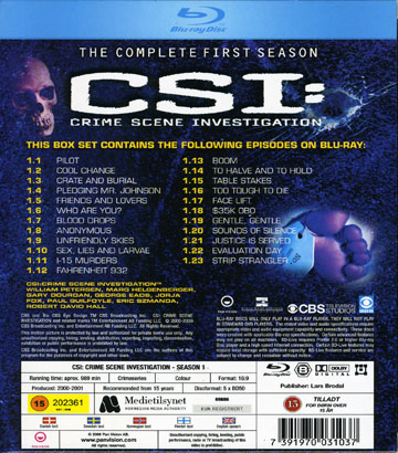 CSI Las Vegas - Säsong 1 (Blu-ray) - 2