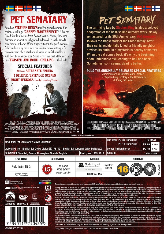 Pet Sematary - 2-Movie Collection - 2