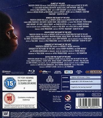 Planet Of the Apes - 5 Movie Collection (Blu-ray) - 2