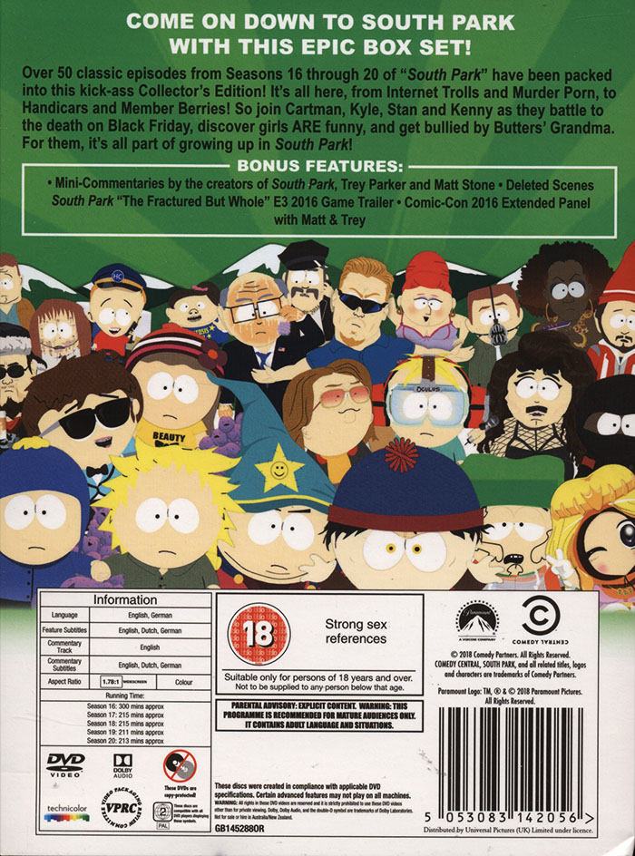 South Park - Säsong 16-20 (ej svensk text) - 2