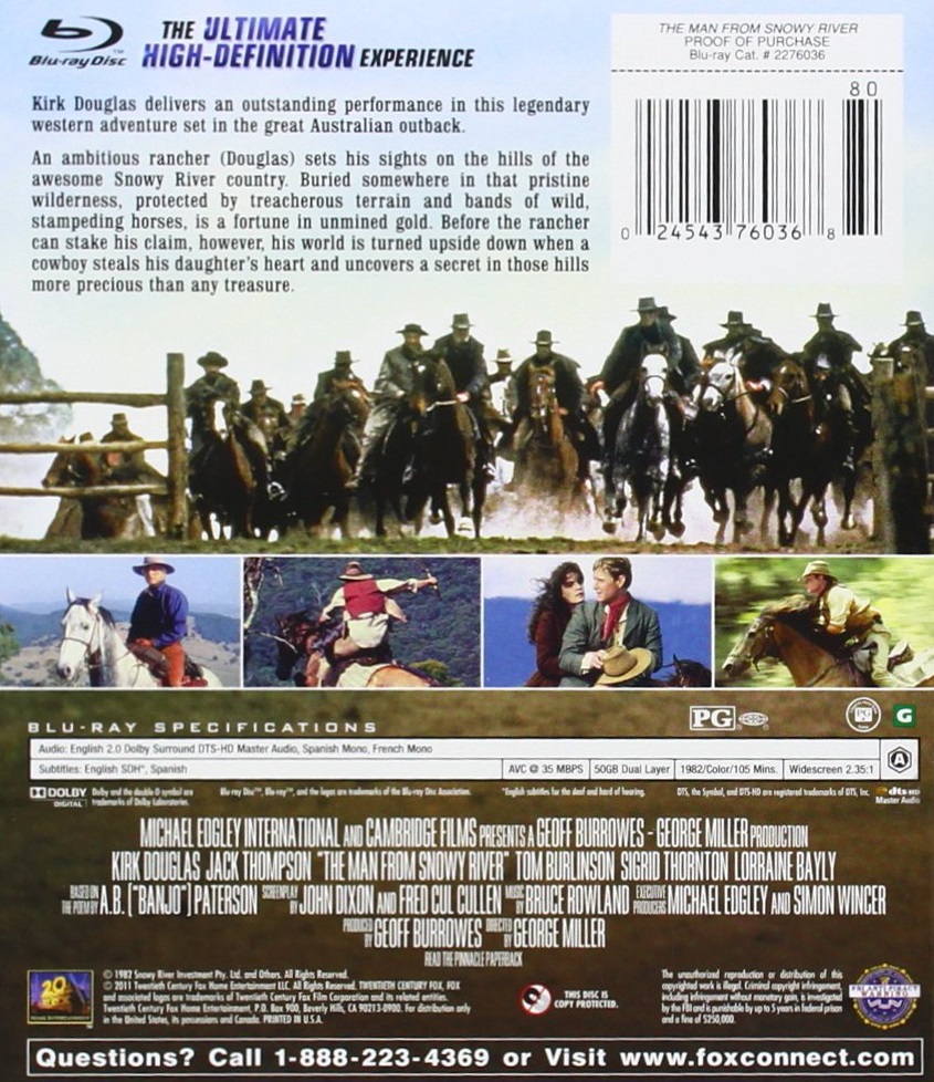 The Man From Snowy River (ej svensk text) (Blu-ray) - 2
