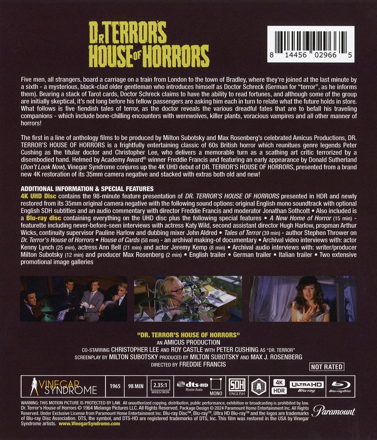 Dr. Terror's House of Horrors (ej svensk text) (4K Ultra HD + Blu-ray) - 2
