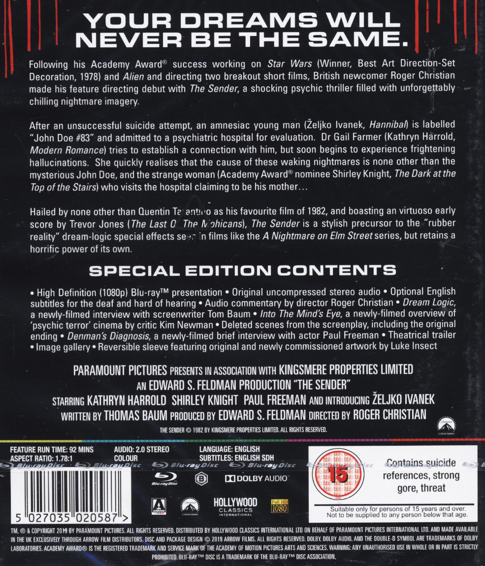 The Sender (ej svensk text) (Blu-ray) - 2