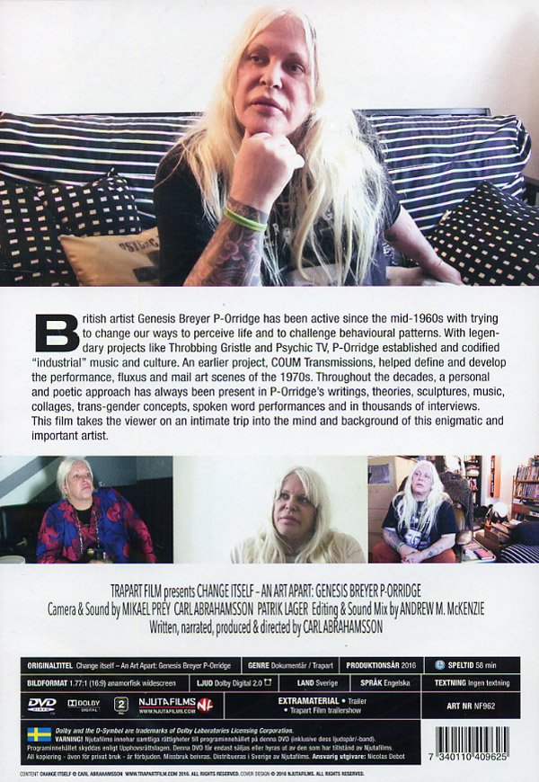 Change Itself - An Art Apart: Genesis Breyer P-Orridge - 2