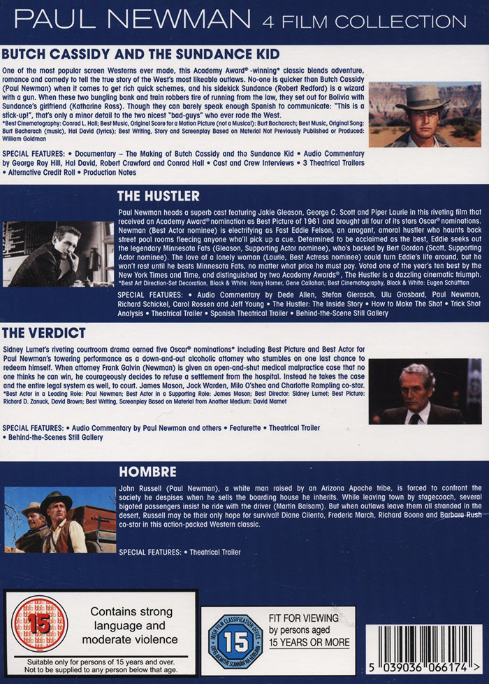 Paul Newman 4 Film Collection (ej svensk text på 2 filmer) - 2