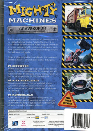 Mighty Machines - Flygplan / Dumpers / Grävskopor Box (3-disc) - 2