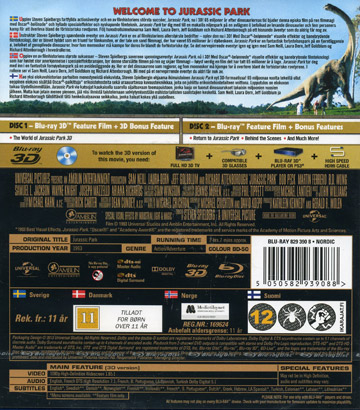 Jurassic Park 3D (Real 3D + Blu-ray) - 2