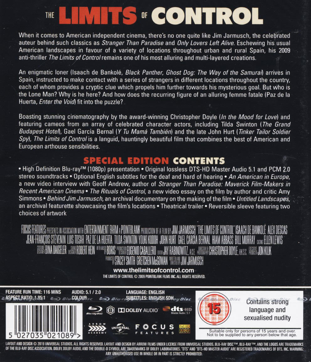Limits of Control (ej svensk text) (Blu-ray) - 2