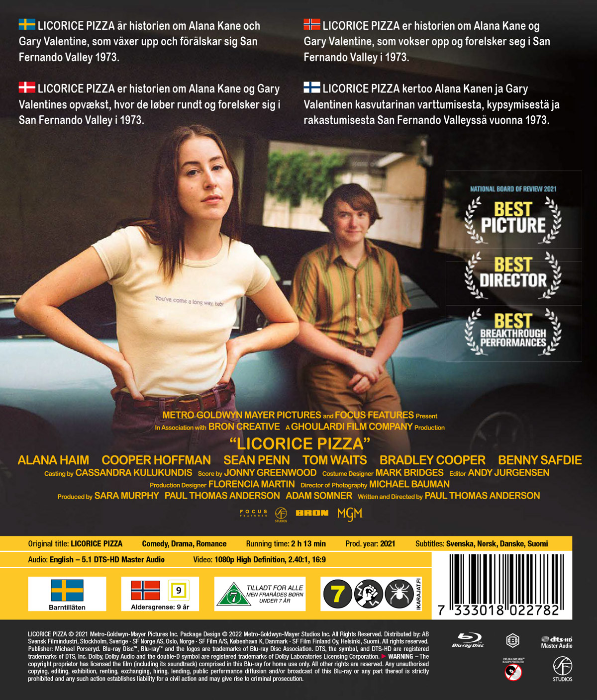 Licorice Pizza (Bluray) Kvarnvideo.se