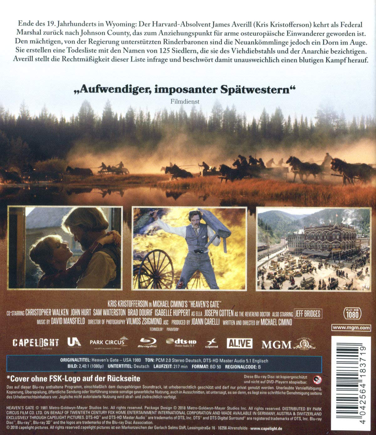 Heaven's Gate - Director's cut (ej svensk text) (Blu-ray) - 2
