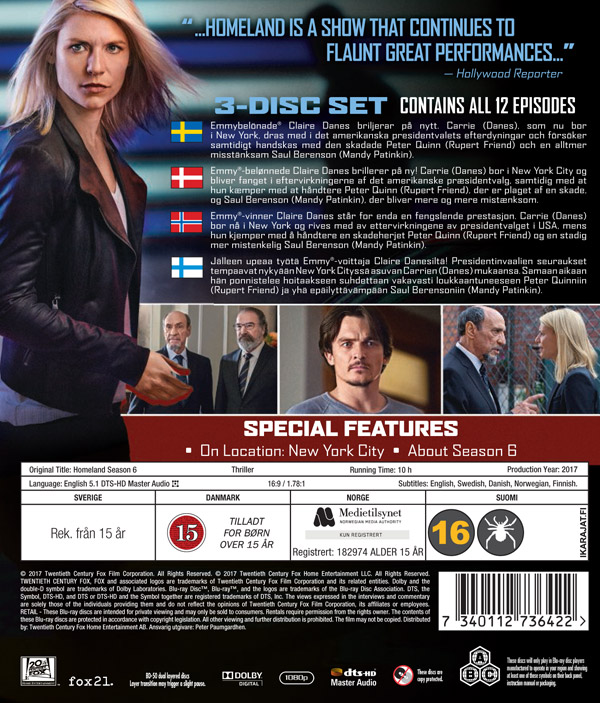 Homeland - Säsong 6 (Blu-ray) - 2