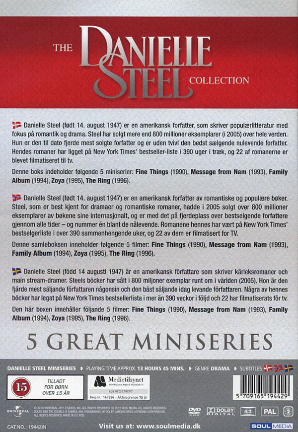 Danielle Steel - 5 Great Miniseries (5-disc) - 2