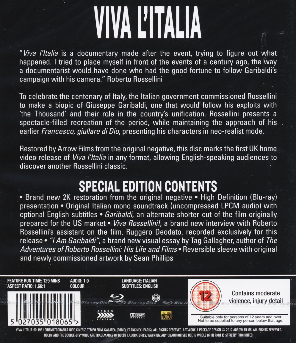 Viva L'Italia (ej svensk text) (Blu-ray) - 2