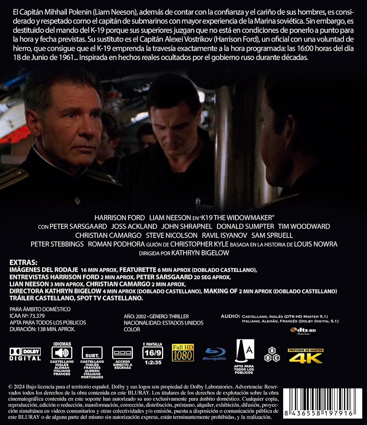 K-19: The Widowmaker (ej svensk text) (Blu-ray) - 2
