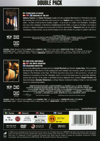 Remains of the Day / White Countess (2-disc) - 2