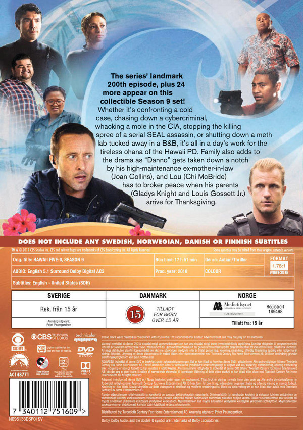 Hawaii Five-0 - Säsong 9 (ej svensk text) - 2