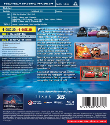 Bilar 2 (Real 3D + Blu-ray) (Begagnad) - 2