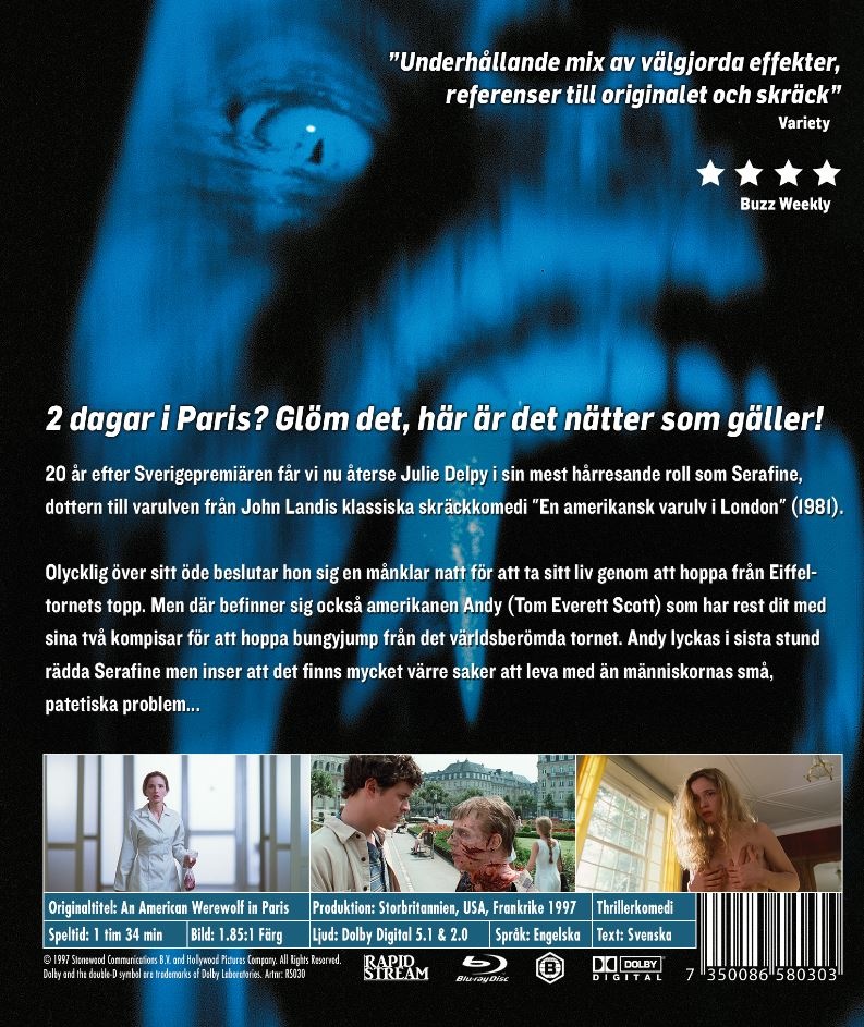 En Amerikansk Varulv I Paris - 20th Anniversary Edition (Blu-ray) - 2