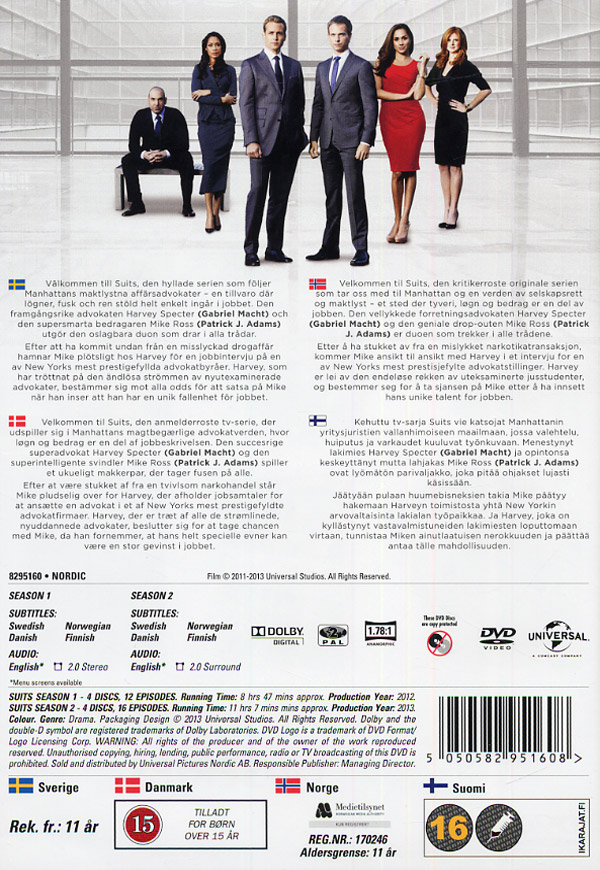 Suits - Säsong 1 & 2 - 2