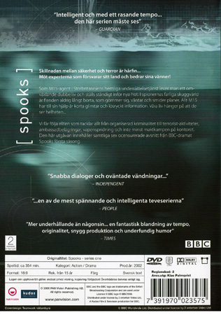 Spooks - Säsong 1 (Begagnad) - 2