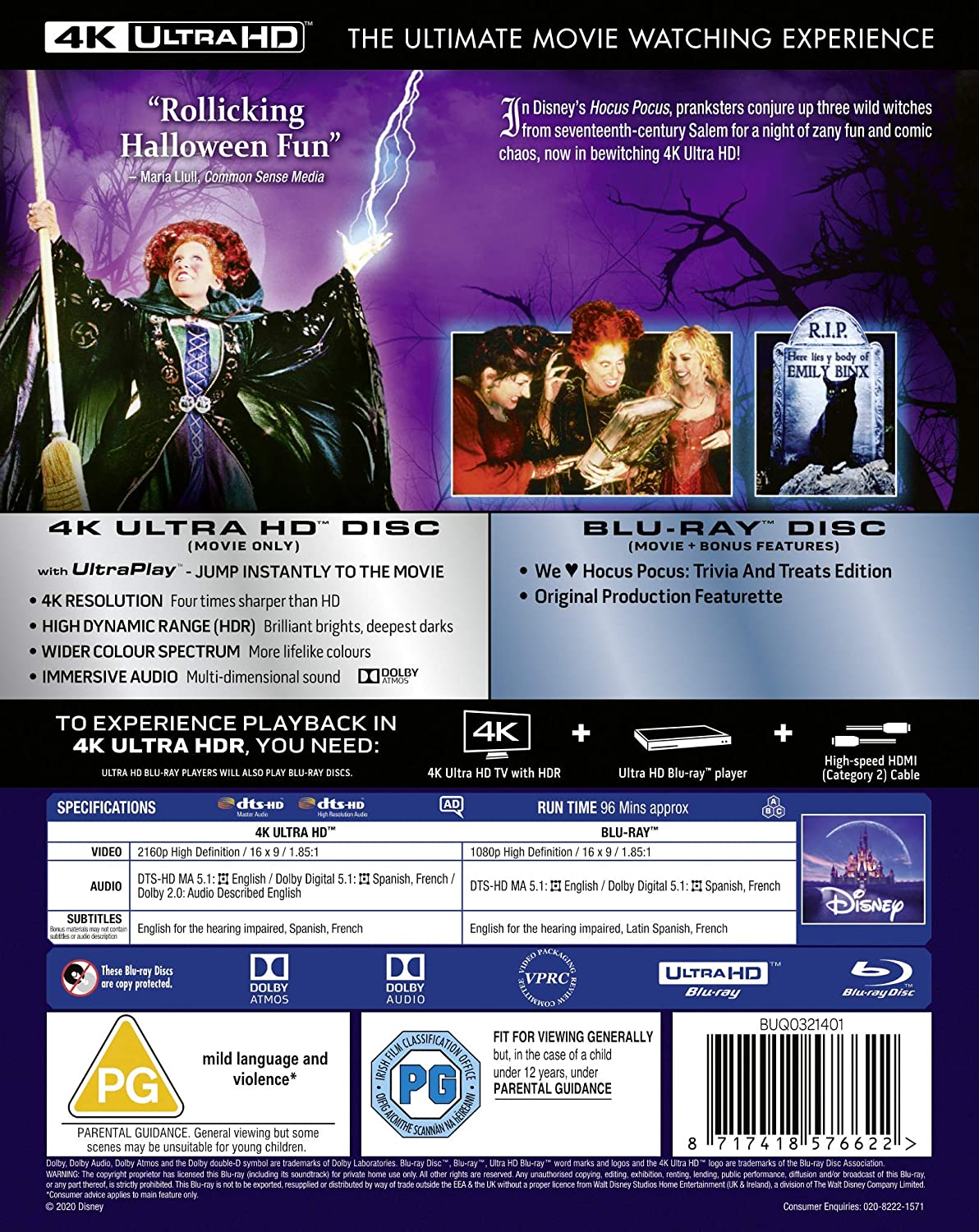 Hocus Pocus (ej svensk text) (4K Ultra HD + Blu-ray) - 2
