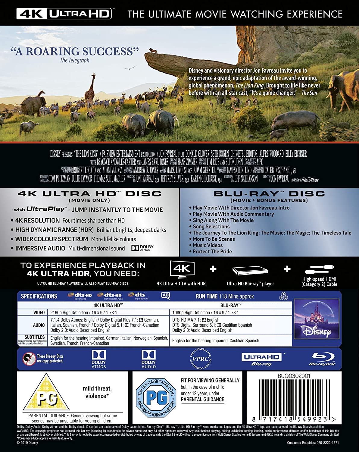 Lejonkungen (4K Ultra HD Blu-ray + Blu-ray) - 2