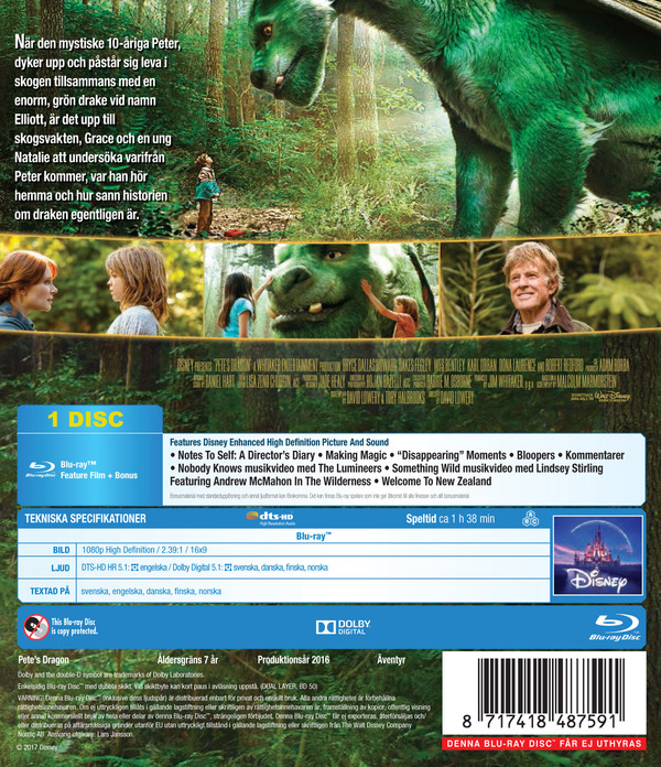 Peter Och Draken Elliott (Blu-ray) - 2