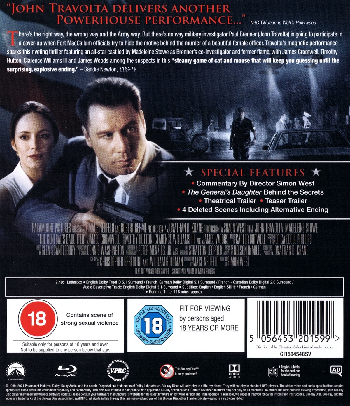 General's Daughter (ej svensk text) (Blu-ray) - 2