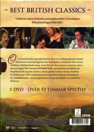 Middlemarch / Tom Jones / Tenant of Wildfell Hall (BBC) (5-disc) - 2