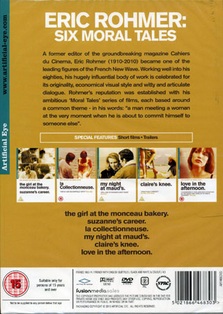 Eric Rohmer - Six Moral Tales (5-disc) (ej svensk text) - 2