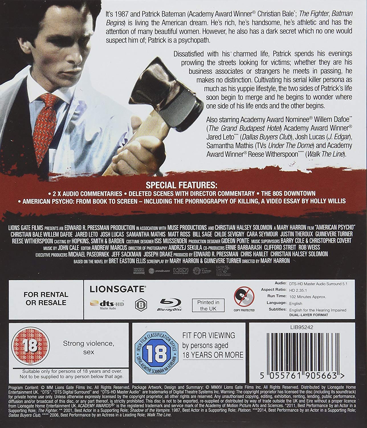 American Psycho (ej svensk text) (Blu-ray) - 2