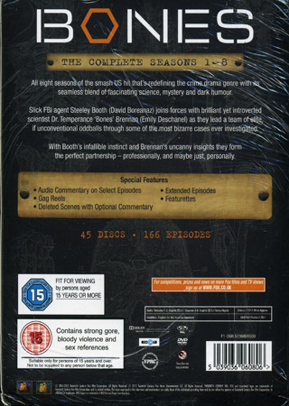 Bones - Säsong 1-8 (45-disc) - 2