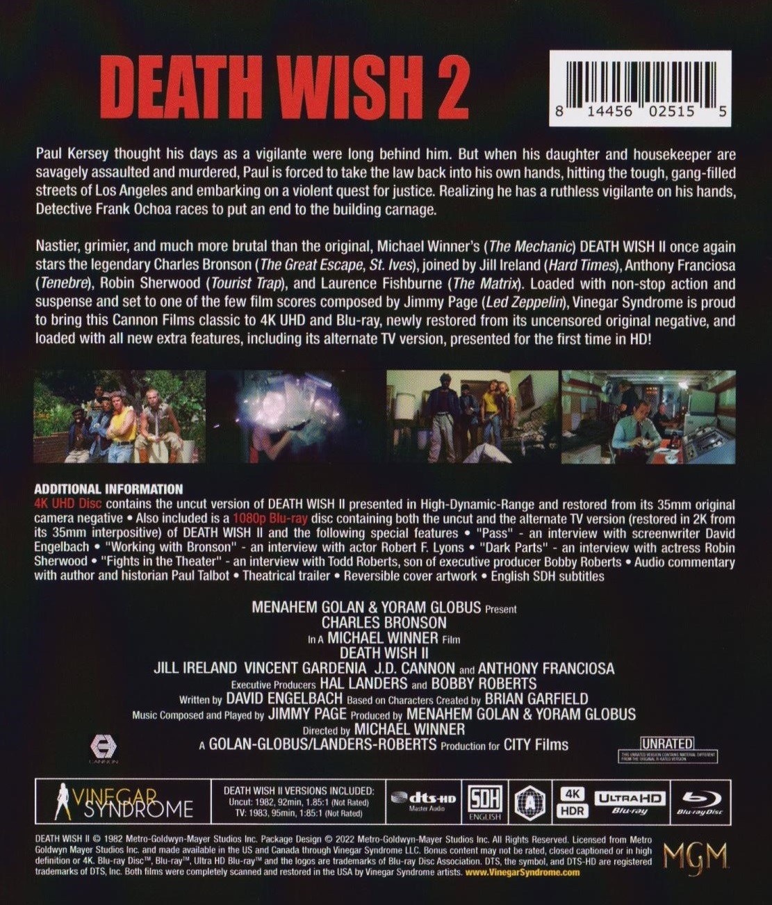 Death Wish 2 (ej svensk text) (4K Ultra HD + Blu-ray) - 2