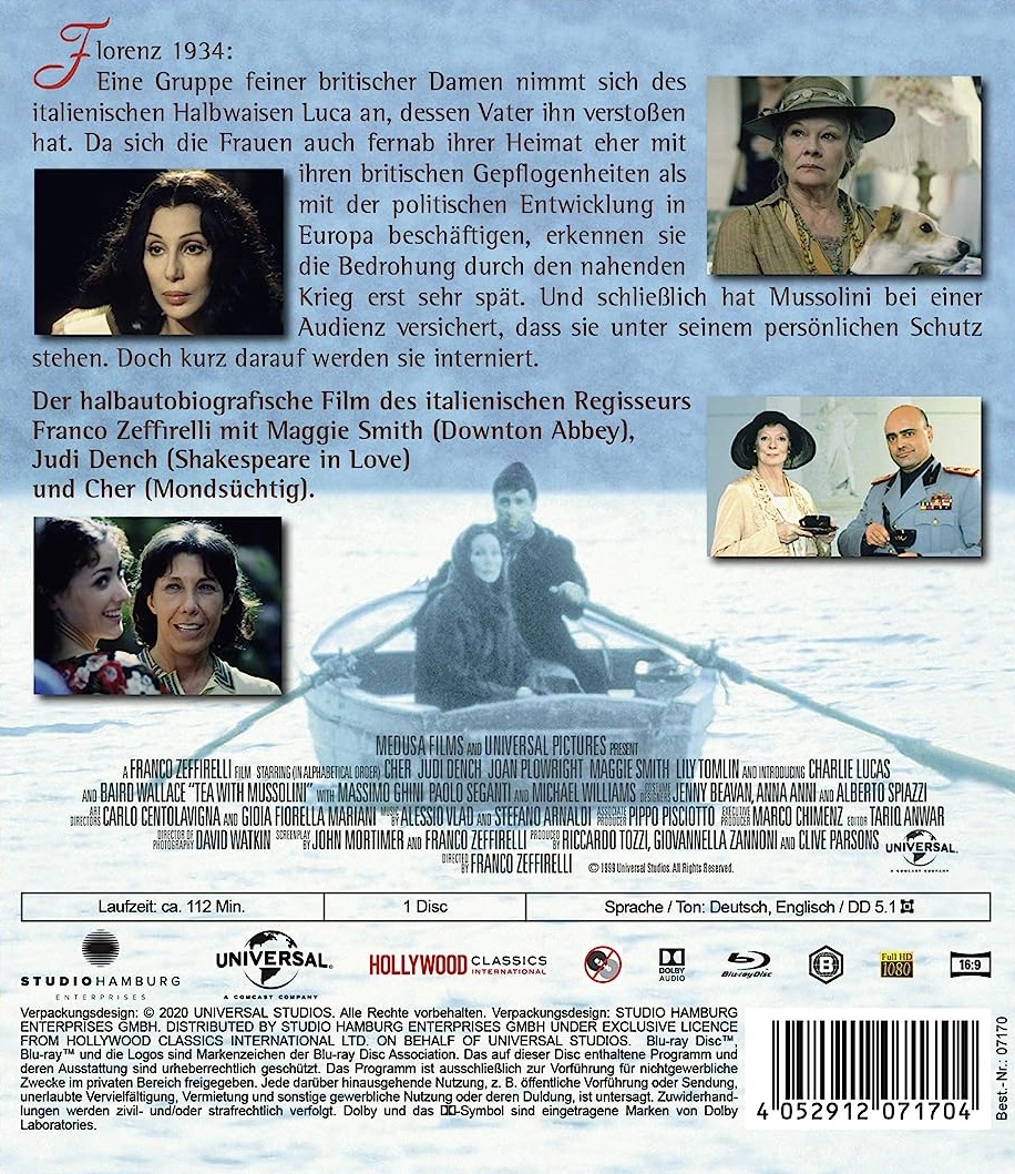 Tea With Mussolini (ej svensk text) (Blu-ray) - 2