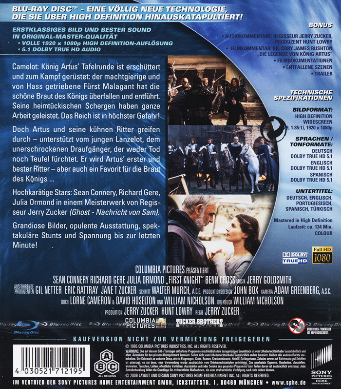 First Knight (ej svensk text) (Blu-ray) - 2