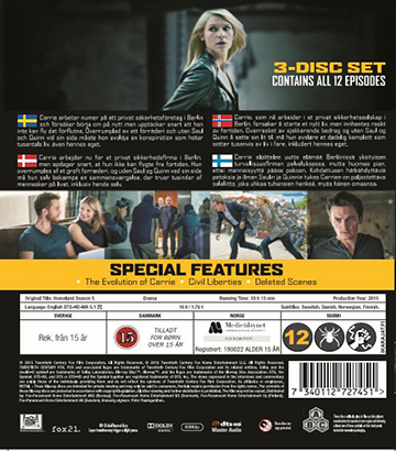 Homeland - Säsong 5 (Blu-ray) - 2