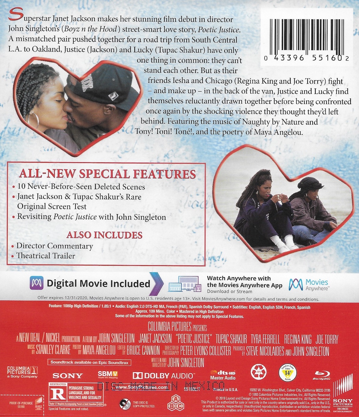 Poetic Justice (ej svensk text) (Blu-ray) - 2