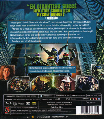 Teenage Mutant Ninja Turtles (Originalfilmen) (Blu-ray) - 2